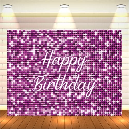Party Baazaar Pink Birthday Backdrop 5x4 Ft | Backdrops for Decoration | Birthday Decoration Backdrop | Banner for Kids Theme Party