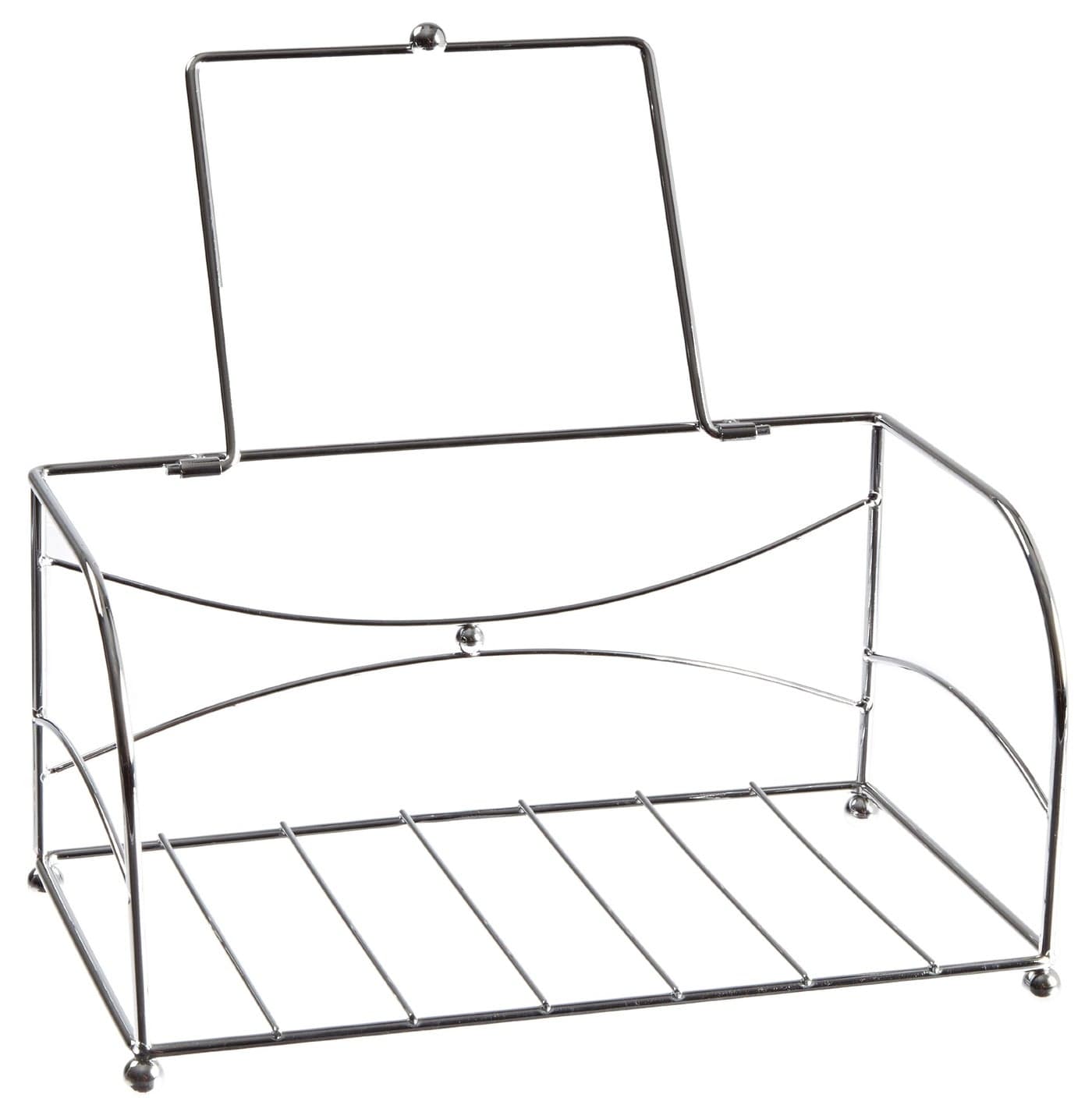 Hoffmaster BSK2101 Chrome Guest Towel Holder, 9-1/4" Length x 5" Width x 4-3/4" Height