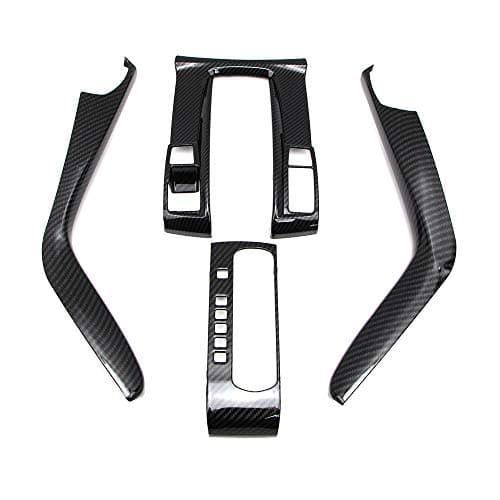 Dreamseek Center Console Automatic Gear Shift Panel Cover for 10th Gen Honda Civic 2016 2017 2018 2019 2020 2021 Sedan Carbon Fiber Style