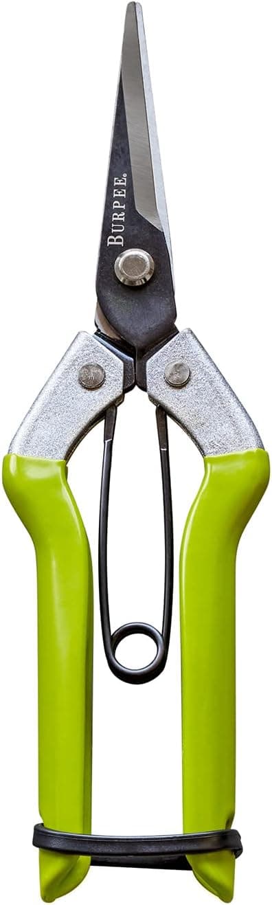 Burpee CR725 Garden Pruning Shears Garden Hand Tools Lightweight Precise Pruners for Gardening Great for Flower Trimming or Vegetable Harvesting Gardener Gifts