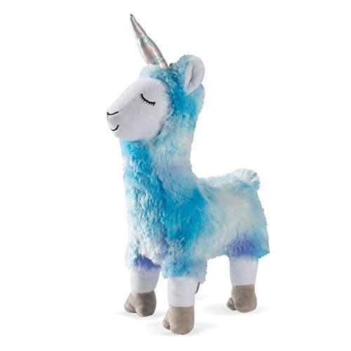 Fringe Studio Dog Toy, Cool Blues Llamacorn-Plush Pet Toy (289358)