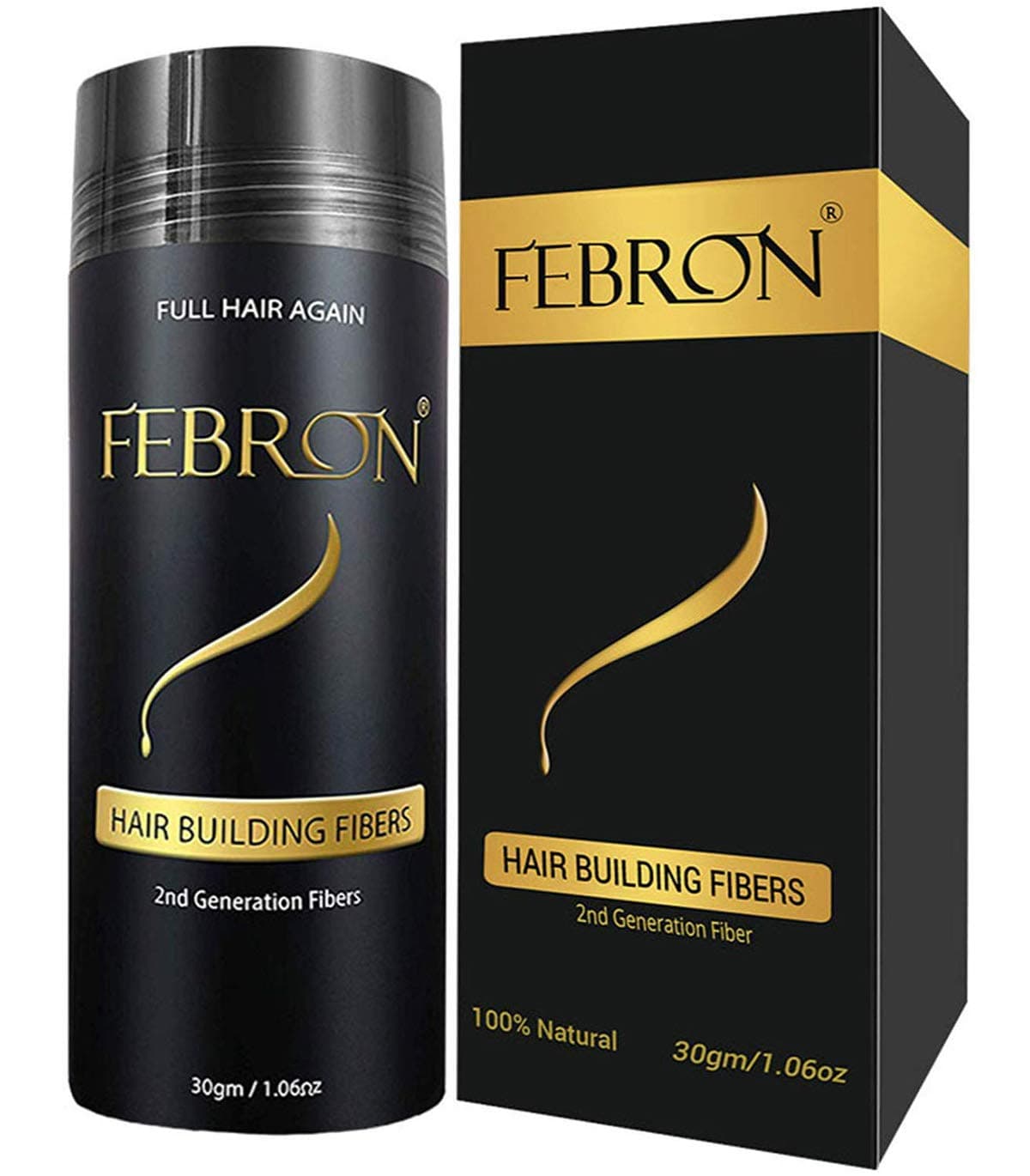 FEBRON Hair Fibers For Thinning Hair LIGHT BROWN Giant 30G For Women Men Hair Loss Concealer Hair Powder Volumizing Based 100 Undetectable Natural Bald Spots Filler