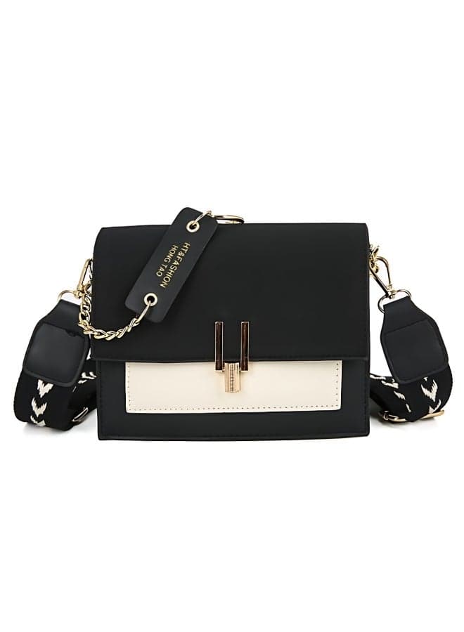 Women's Contrast Color Shoulder Bag, Ladies PU Leather Crossbody Bag Side Bag Carry Bag, Fashionable Matte Small Square Bag Handbag Tote Bags Clutch Bag Phone Bag for Girls/College Students/Teenager