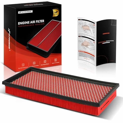 A-Premium Pre-oiled Engine Air Filter Compatible with Jeep Cherokee 1987-2001, Comanche, Wagoneer & Dodge Ram 1500 2500 3500, Durango, Dakota & Chevrolet Camaro & Mitsubishi Raider