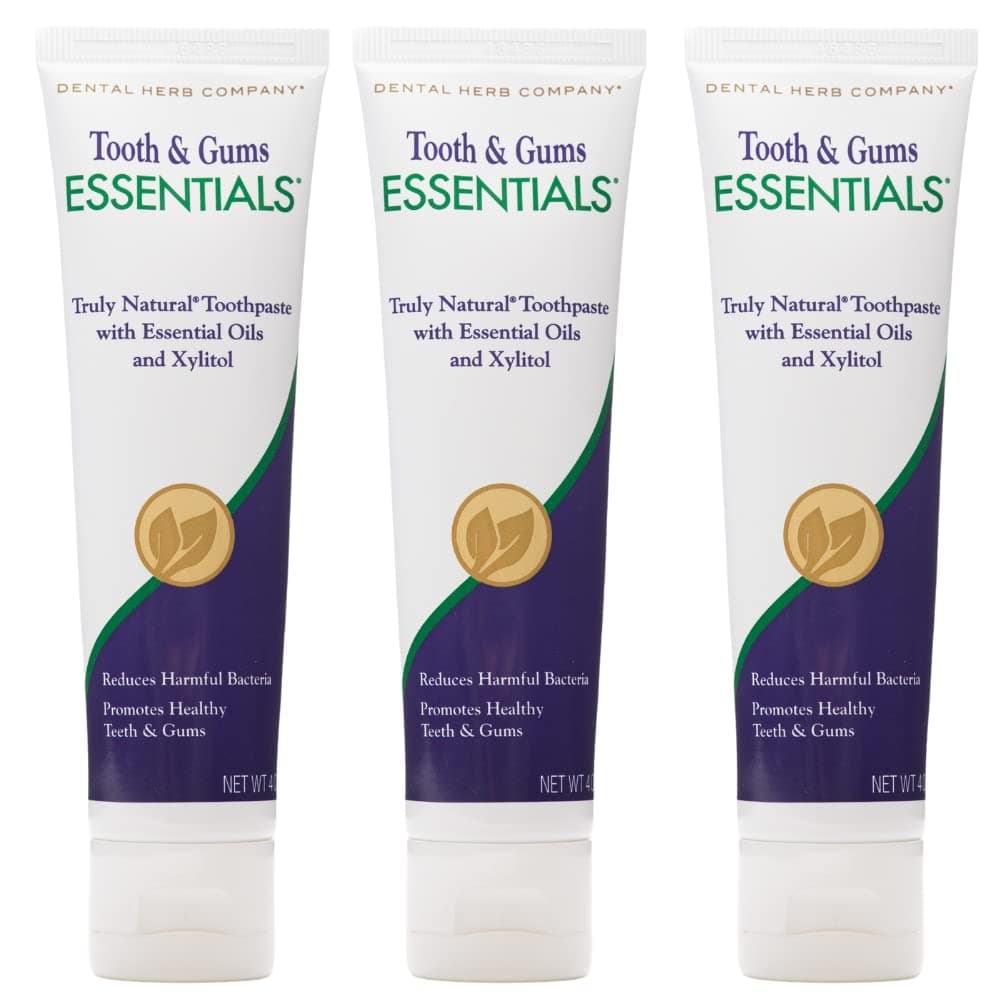 Dental Herb Company Essentials Toothpaste 4 oz FluorideFree 3 Pack