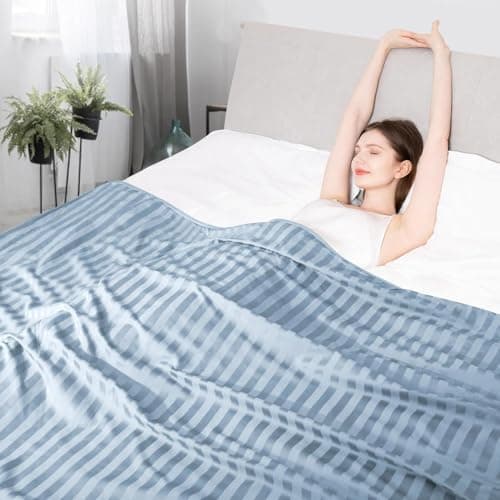 Elegear Revolutionary AC Cooling Blanket, Absorbs Heat to Keep Body Cool for Night Sweats, Double Sided Arc-Chill3.0 Cooling Fiber Q-Max>0.5, Lightweight Summer Cold Blankets