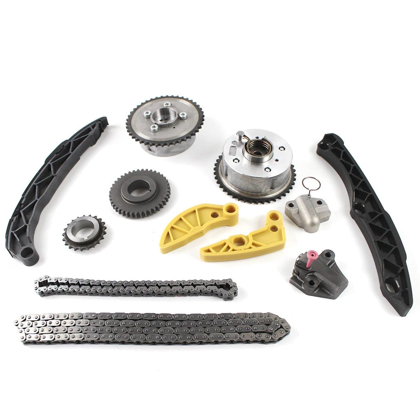FIWARY Timing Chain Kit with Camshaft VVT Gear Advanced Engine Synchronization for Kia Sorento Optima Sportage Santa Fe Sonata Tucson 24 20 G4KJ OE 243502G750