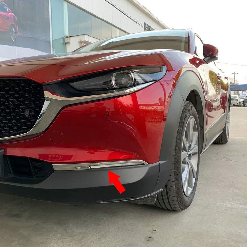 Beautost for Mazda CX30 CX30 2020 2021 2022 2023 2024 2025 Front Fog Light Lamp Cover Bezel Trims Chrome