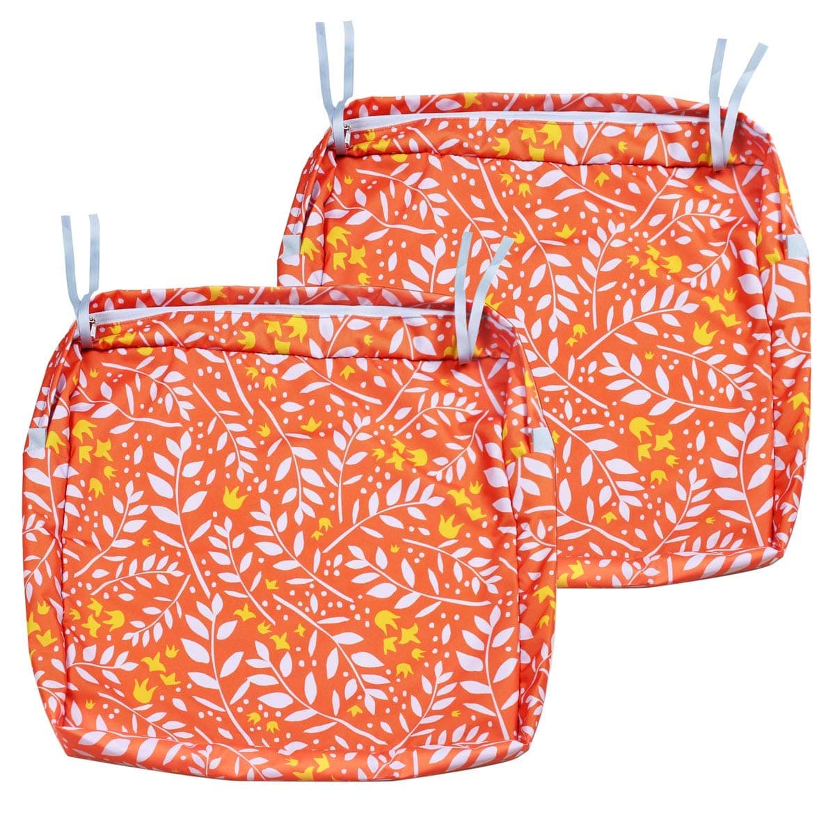 NettyPro Patio Cushion Covers 2 Pack Water Repellent UV Resistant Outdoor Chair Seat Cushion Slipcover Replacement Cover Only 22 x 20 x 4 Inch