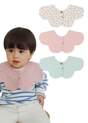 Konny Baby Bibs 360 Rotate Super Absorbent QuickDry 357Pack Teething Drooling Boys Girls Baby Essentials