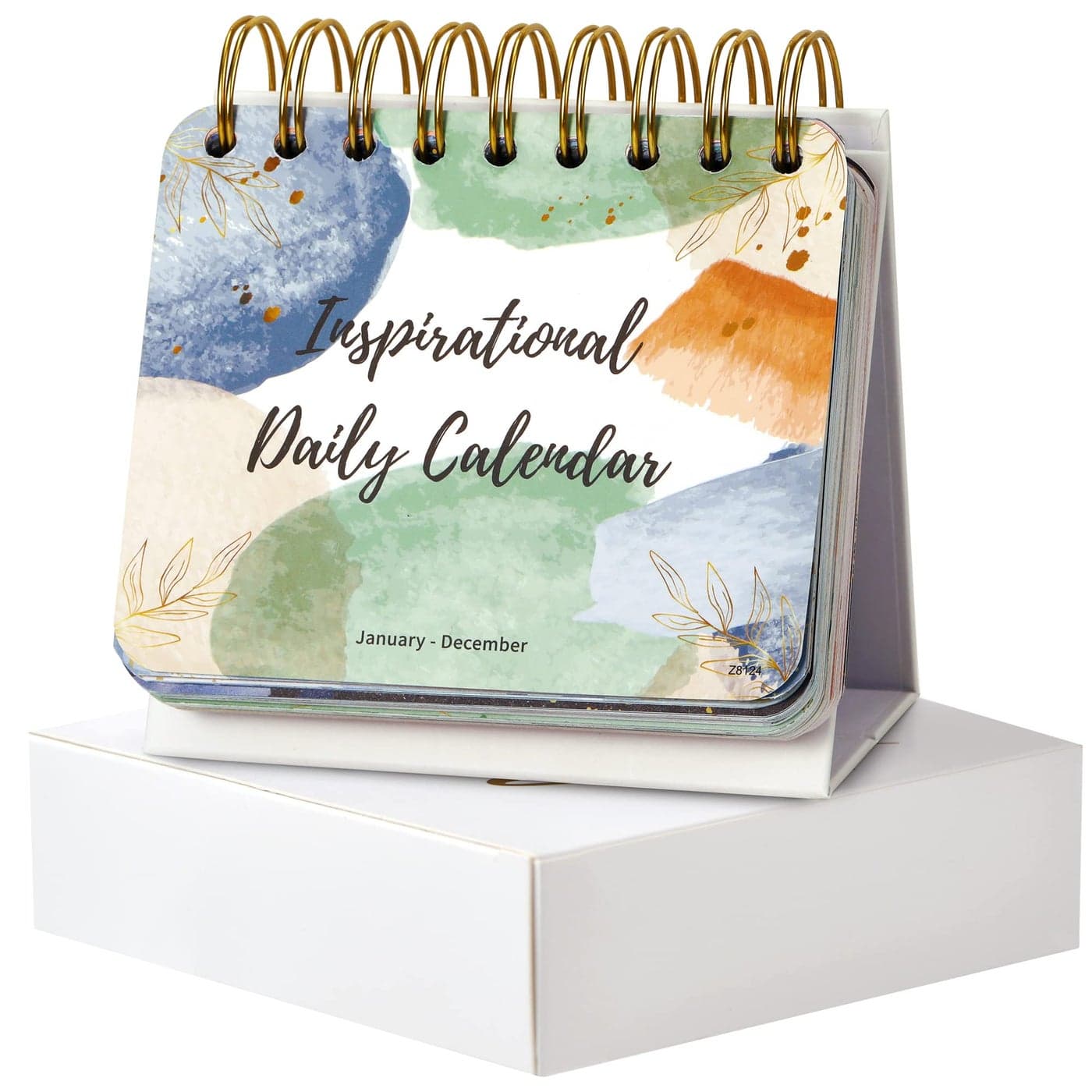 Motivational & Inspirational Daily Calendar - Daily Flip Calendar with Inspirational Quotes, 5.5" x 4.8", Undated Perpetual Office Desk Decor, Office Desk Accessories, Inspirational Standing Flip