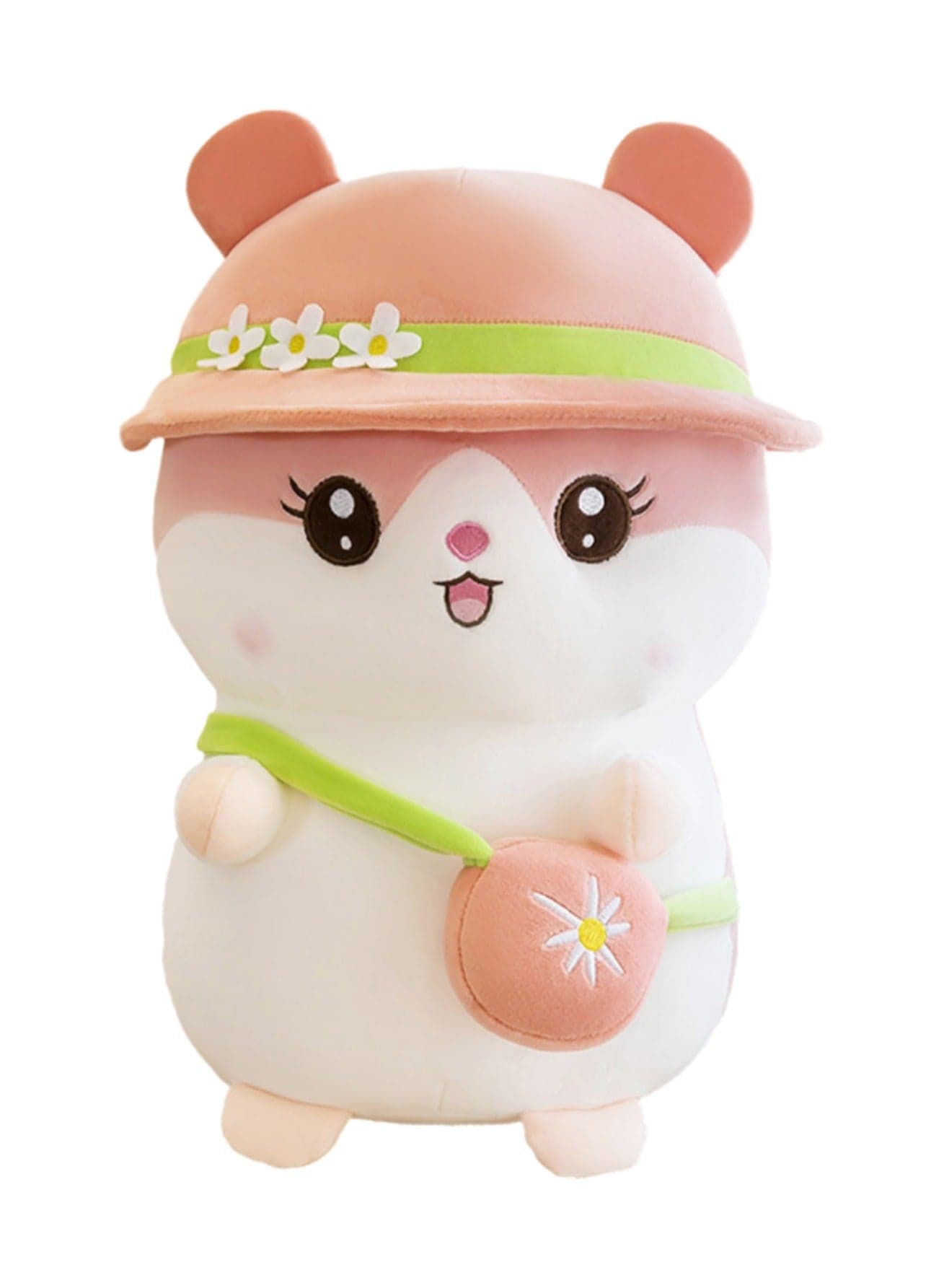 45 CM Cute Hamster Plush Toy Soft Stuffed Cartoon Doll For Girls And Boys All Ages Gift(Pink)