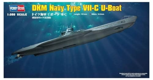 Hobby Boss DKM Navy Type VIIC UBoat Boat Model Building Kit