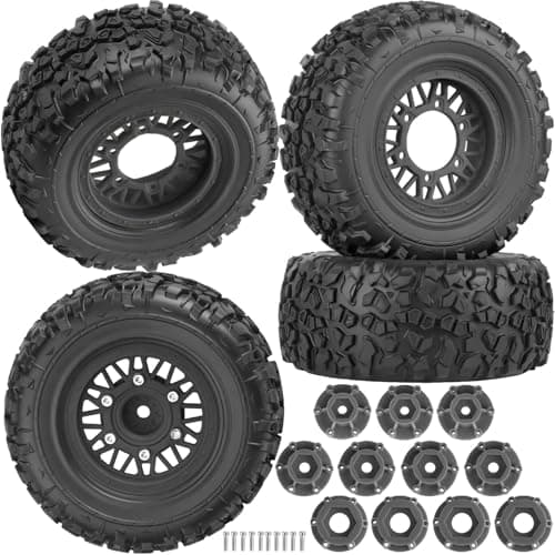 BRCatWPark 12mm14mm17mm Hex RC Truck Tires for Slash 2WD 44Arrm a SentonAxia1Rc 4wdRed catRC Short Course Truck Wheels and TiresBlack