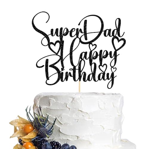 Dcokska super dad Happy birthday Cake Topper Fathers Day Party DecorationsDads birthdayWorlds Best Daddy Party Decorations Suppliessuper3
