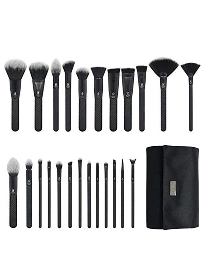 Pro Full Face 25PC Makeup Brush Set with Travel Pouch