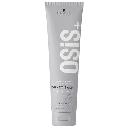 OSiS Bounty Balm Rich Curl Cream 5oz Curl Enhancing Frizz Control Humidity Protection for Wavy Curly Textured Hair