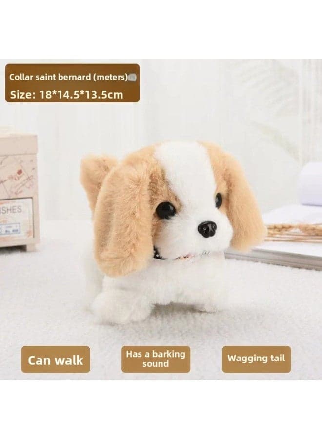 Children's Toys Dogs Can Walk And Call Babies Simulation Electric Plush Puppies Cute Boys And Girls-Color:Santa Nano-Specifications:No Battery 【5% People Choose】