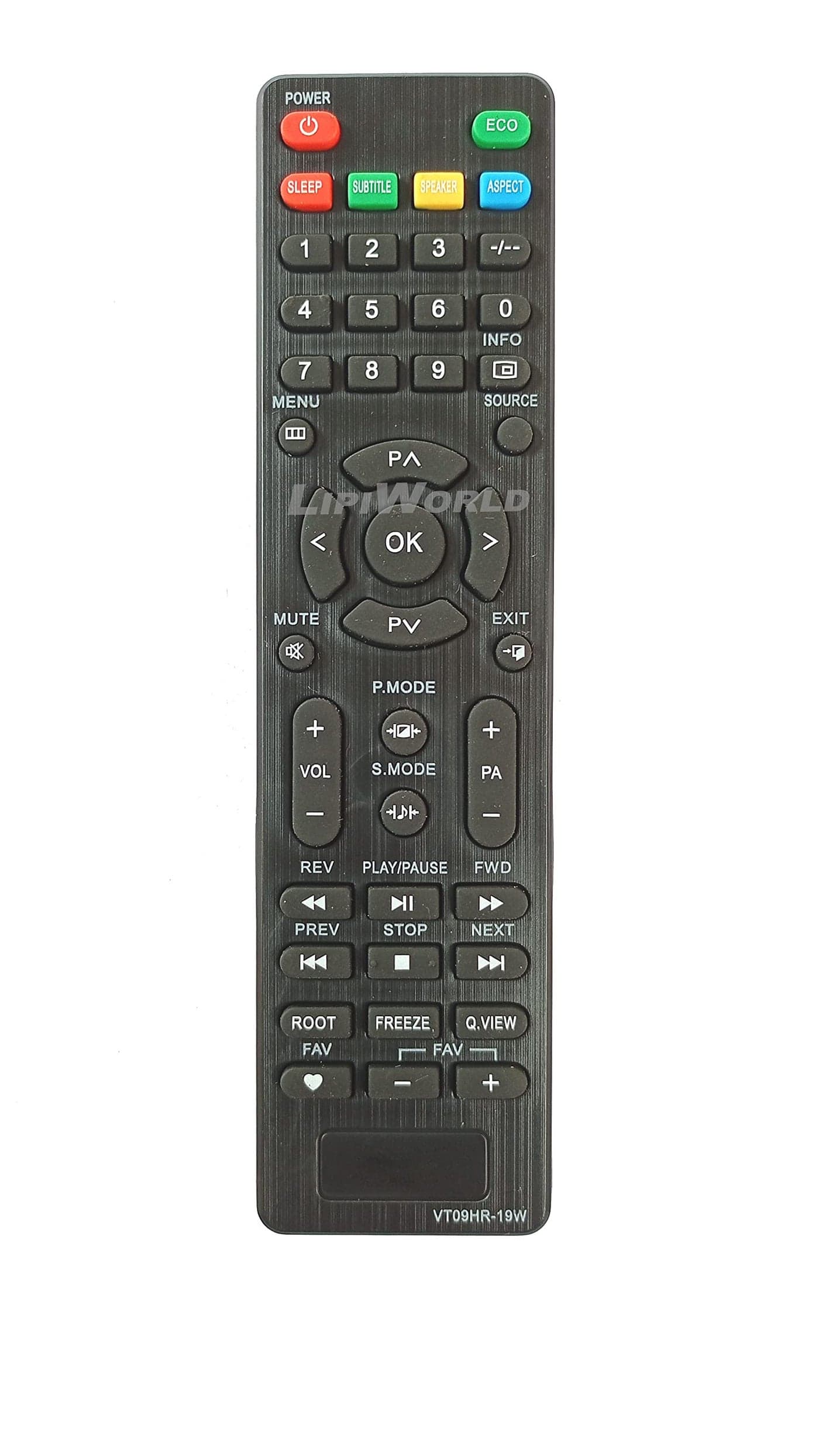 LipiWorld® VT09HR-19W LED LCD Smart TV Remote Control (Suitable for Haier Led Tv Remote Old Exactly Same Will Only Work) Compatible for Haier Tv