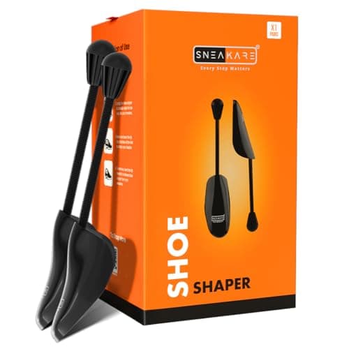 SNEAKARE Anti Rust Spring Shoe Shaper for Men (1 Pair) - Shoe Tree + Stretcher - Men's Shoes Accessories - Works for All Types of Sneakers & Other Shoes