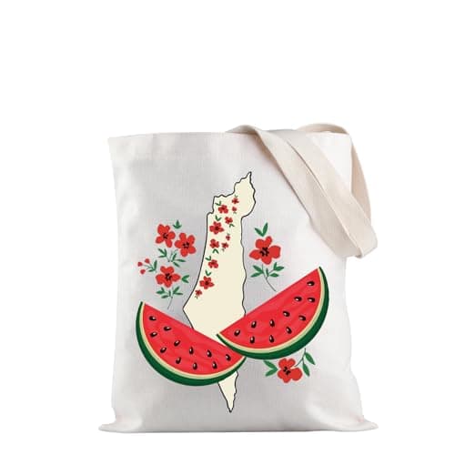 JXGZSO Watermelon Palestine Tote - Palestine Flag Shoulder Bag