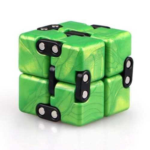 QIYI Little Golden Elephant Upgraded Infinity Cube Fidget ToyCool Mini Gadget Best for Stress and Anxiety Relief and Kill Time Special Designed Texture Artistic and FashionEmerald Green