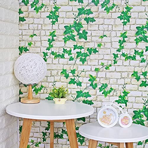 JAAMSO ROYALS Brick Stone Peel and Stick Wallpaper, Wall Poster, Wall Sticker, PVC Self Adhesive for Bedrooms, Living Room, Hall, (200 CM * 45 CM)