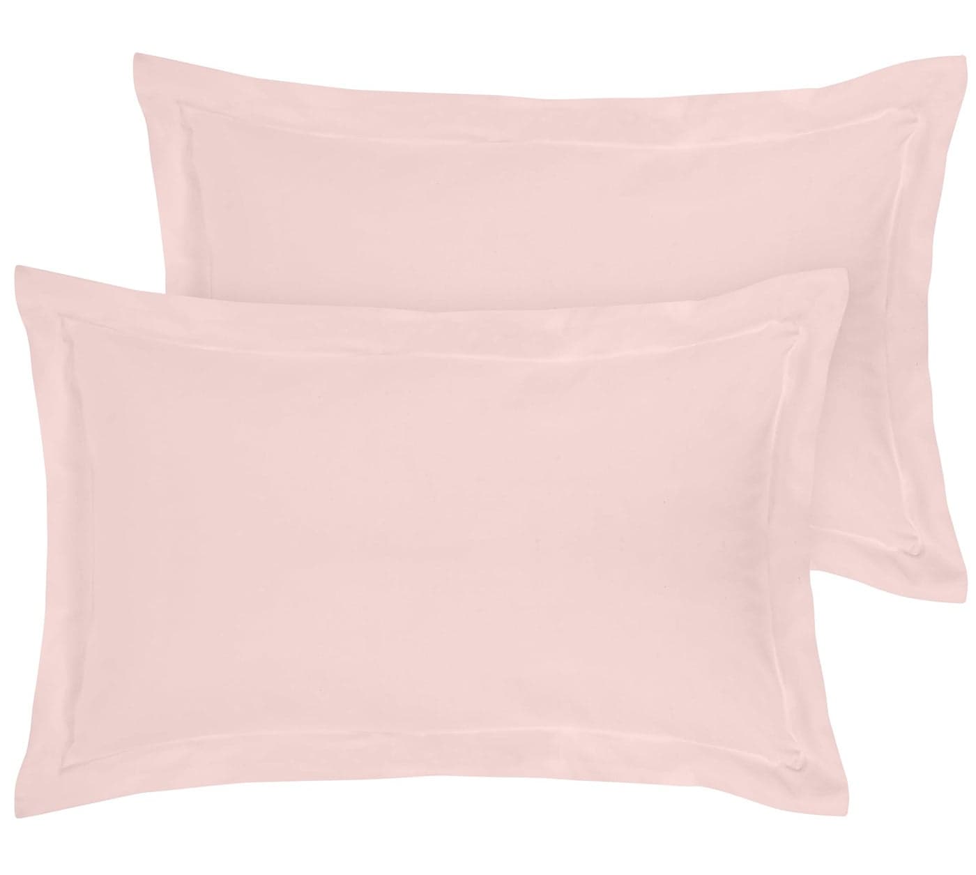 ROYALE LINENS Pillow Shams 2 Pack King Size 20x36 Inch Brushed 1800 Microfiber Bed Pillow Shams Wrinkle Resistant Super Soft and Cozy Back Overlap Closure Oxford Pillowcase King Pink