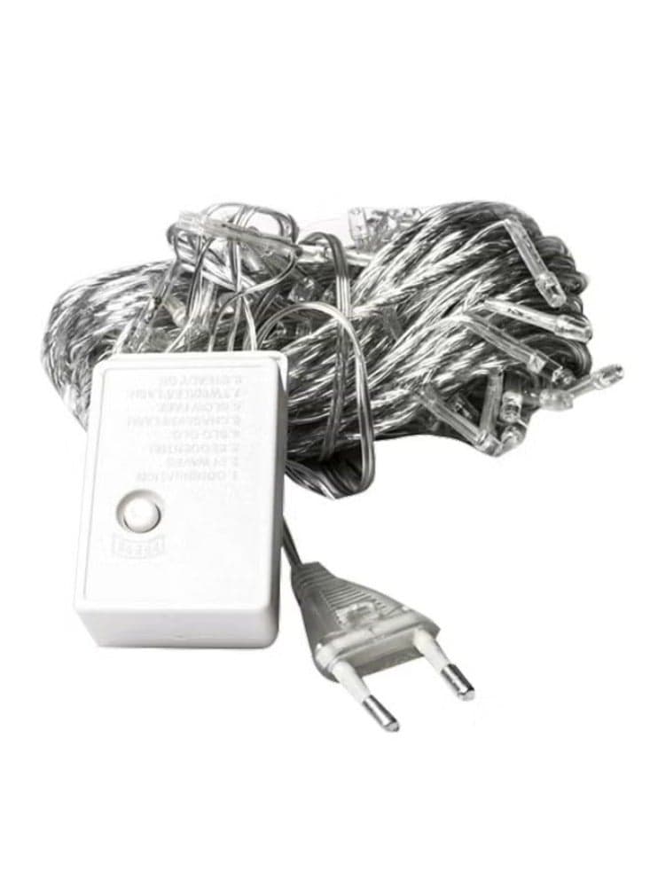 LED Curtain Icicle String Light Warm White 4.5meter