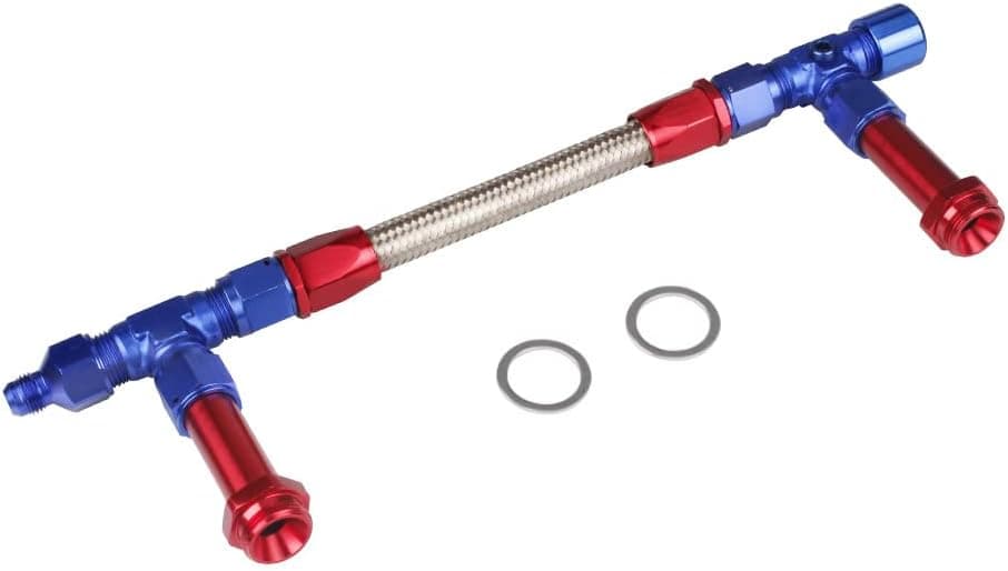 BARTOO Carburetor Dual Feed Fuel Kit - Red and Blue