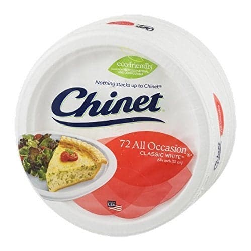 Chinet All Occasion Plates Classic White 72 ct
