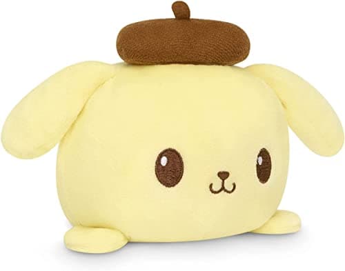 TeeTurtle Reversible Sanrio Pompompurin Plushie 4Inch TwoSided Flip Plush Toy with Embroidered Details Cute Mini Collectible Plush for Kids Teens and Adults