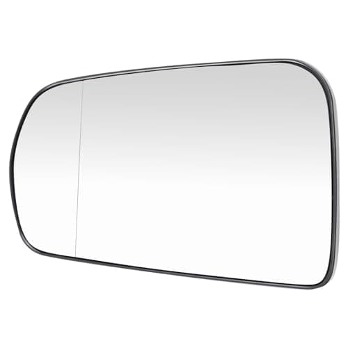 TRQ Driver Side Mirror Glass Heated Aspherical Snap-On Compatible with 2014-2019 Chevrolet Corvette GM1324197