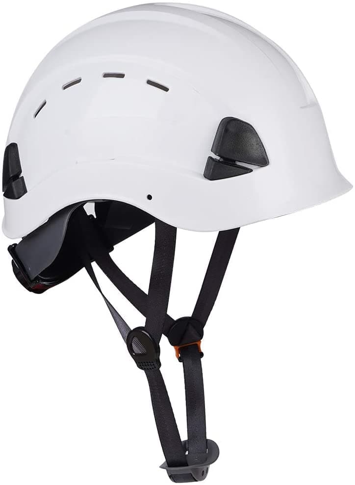 UNINOVA Safety Hard Hat ANSI Z89.1 Approved Vented Safety Helmet,6-Point Ratchet Suspension, Perfect for Construction Work (01 White)