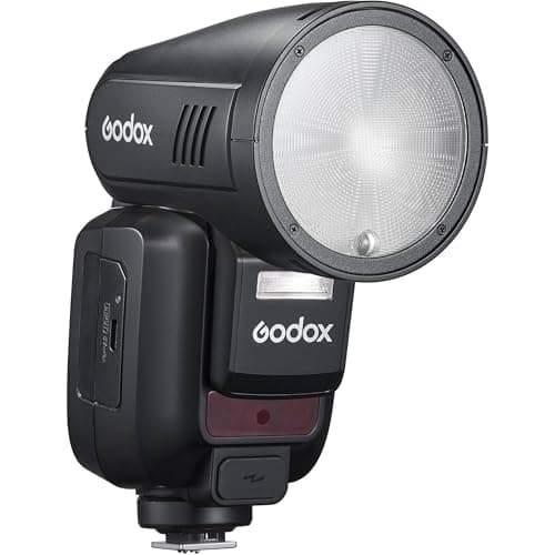 Godox V100-S Camera Flash for Sony,Round Head Speedlite,TTL Touch Screen 2.4G Wireless X System for Sony Cameras