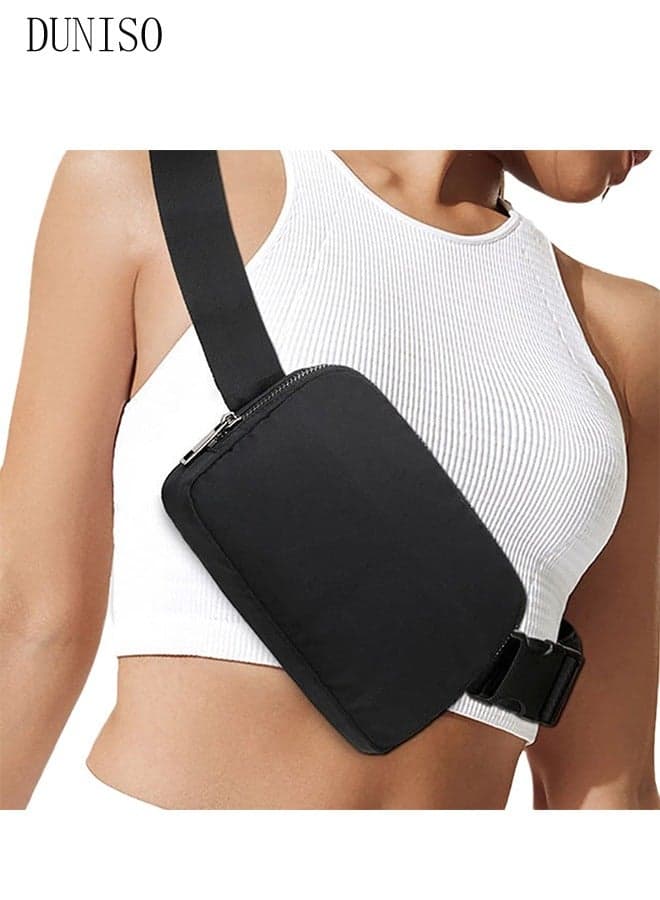 Waist Pack for Men or Women, Waterproof Sling Bag, Multipurpose Crossbody Chest Bag, Belt Bag with Adjustable Strap for Running, Hiking, Travel, Cycling