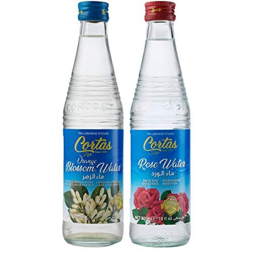 Cortas Combo Pack Rose Water 10 Fl Oz Orange Blossom Water 10 Fl Oz Total 2 Bottles