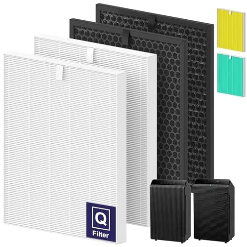 Filter Q 1712012300 Replacement Filter for Winix 5510 5520 5530 Air Purifier Combo Pack Includes 2 HighEfficiency Main Filters 2 Activated Carbon Filters