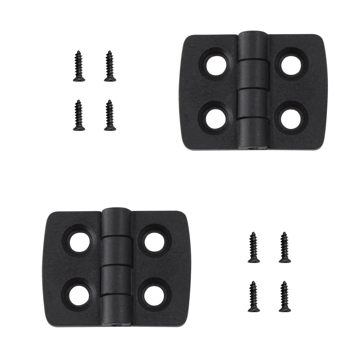 bociloy Plastic Hinge 40mmx30mm Electrical Cabinet Hinge Black Nylon Door Hinges with Screws 2pcs