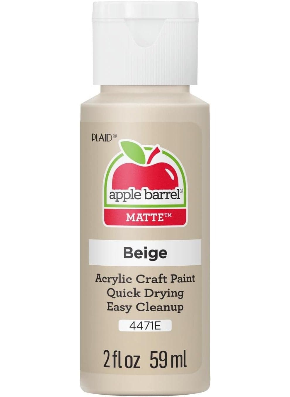 Apple Barrel Acrylic Paint in Assorted Colors (2 oz), 4471E, Beige