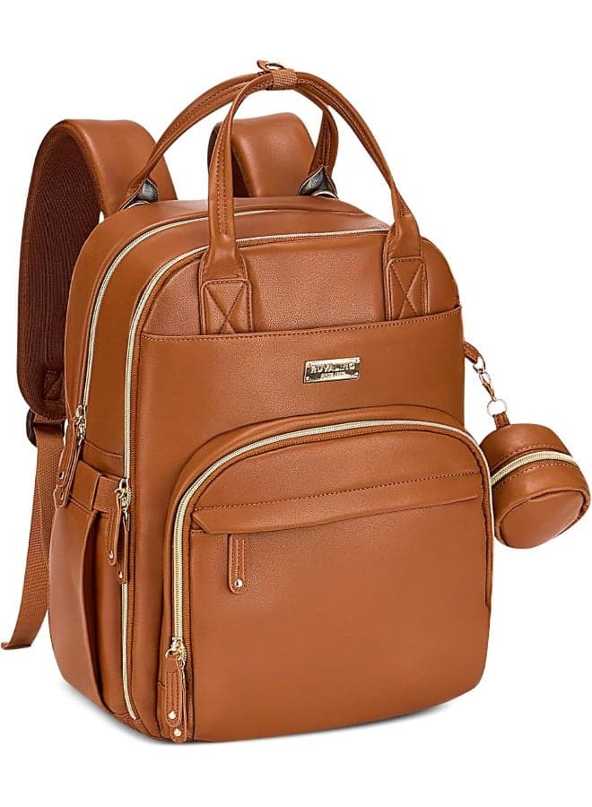 RUVALINO Diaper Bag Backpack, Multifunction Travel Pack Maternity Baby Changing Bags, Large Capacity, Waterproof
