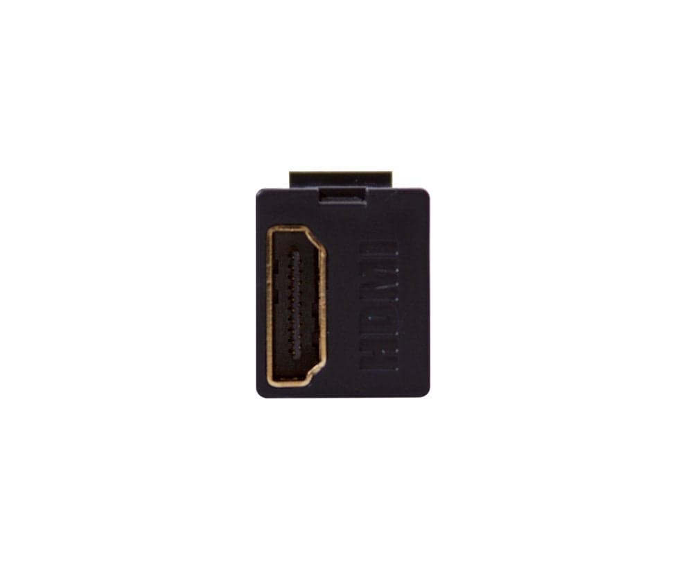 Leviton Feed Through, QuickPort HDMI Connector, 40834-E, Black