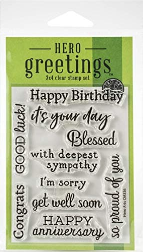 Hero Arts Clear Stamp Greetings Occasion