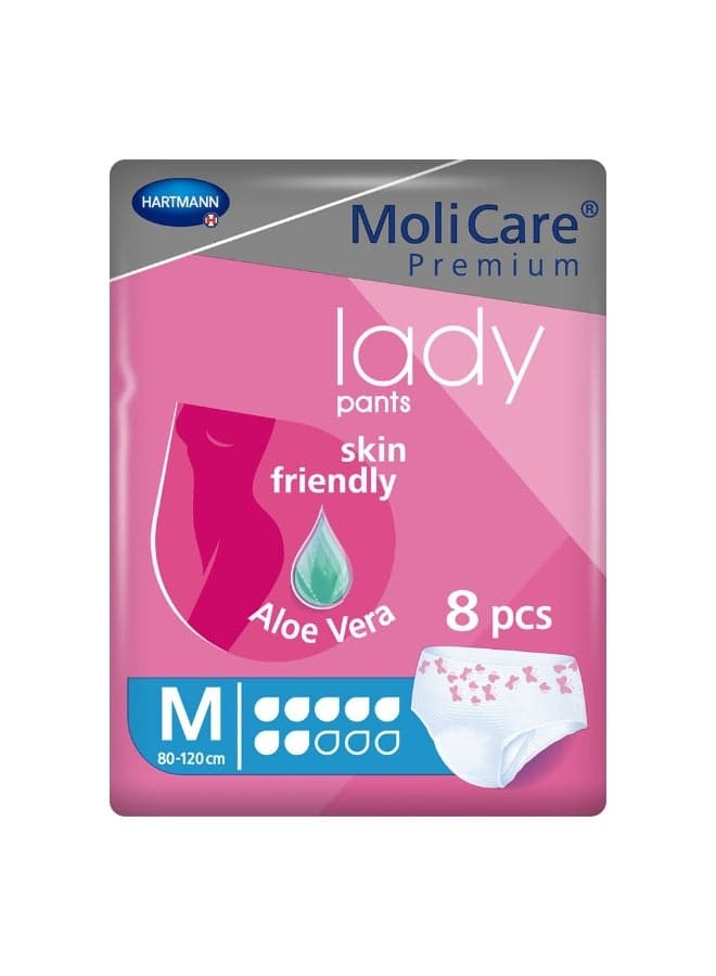 MoliCare Premium Adult Lady Pants, Medium Size, 80-120cm, Pack of 8’s