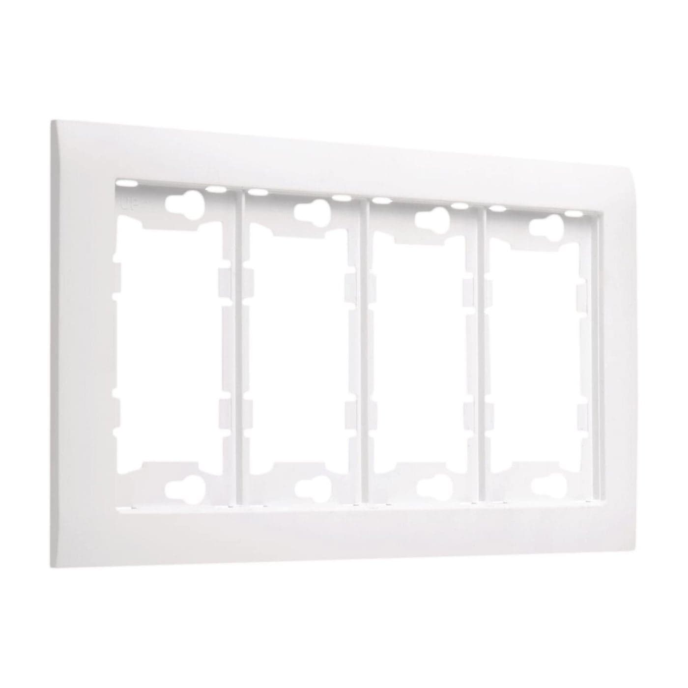 TayMac A4000W Allure Nonmetallic Wallplate Frame with 4Gang White
