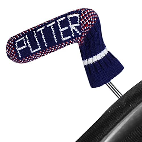 Scott Edward Blade Putter Cover Knitted, 1 Piece in Pack, Fits Golf Blade Putters Cute and Soft (Tri-Color dots)