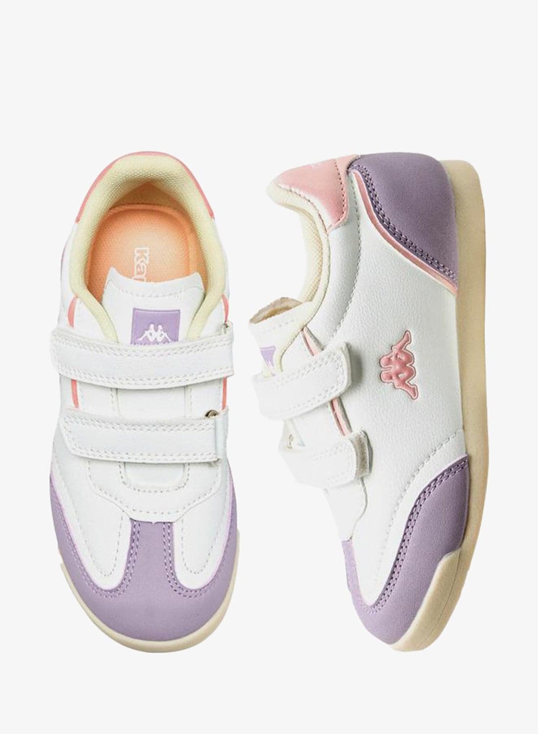 Girls Hook & Loop Ankle School Sneakers