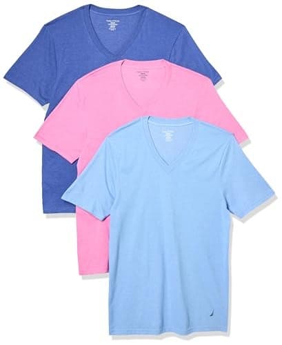 Nautica Men's 3-Pack Heathered V-Neck T-Shirts