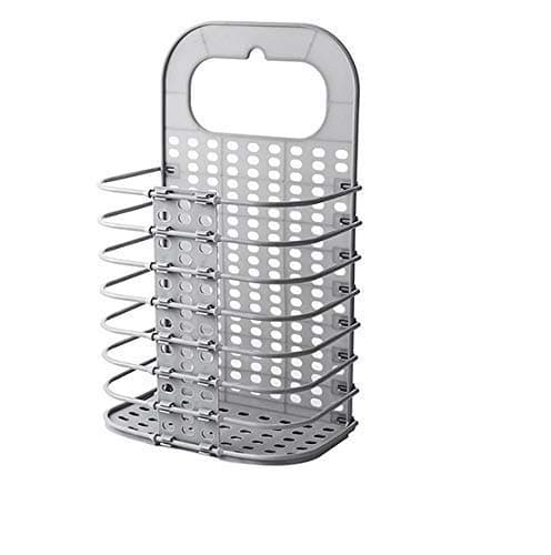 GION Foldable Plastic Hanging Laundry Basket for Washing Machine Bathroom Kids Dirty Clothes Storage Rack Wall Mounted Stand For Dirty Cloths Organize Stand For Home Hotel Usable Tool 1Pcs