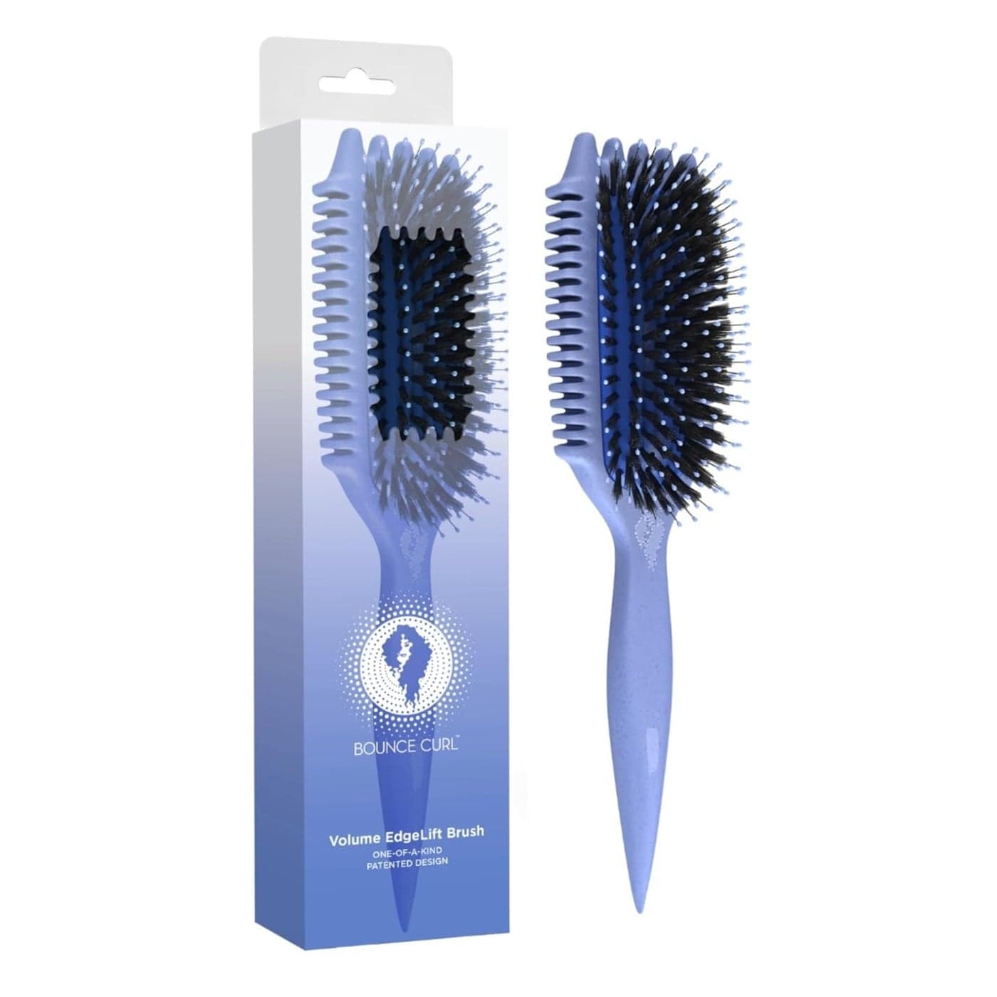 Bounce Curl Volume EdgeLift Brush, 5-in-1 Tool for Volumized, Defined Curls, Waves & Coils - Blue